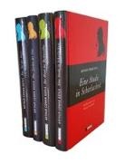Arthur Conan Doyle - Sherlock Holmes, Eine Studie in Scharlachrot, Der Hund der Baskervilles - Das Zeichen der Vier - Das Tal der Angst, 4 Bde.