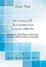 Reale Accademia Dei Lincei - Atti della R. Accademia dei Lincei, 1880-81