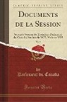 Parlement Du Canada - Documents de la Session, Vol. 2