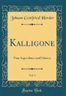 Johann Gottfried Herder - Kalligone, Vol. 1