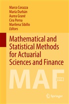 Marco Corazza, Marí Durbán, María Durbán, Aurea Grané, Aurea Grané et al, Cira Perna... - Mathematical and Statistical Methods for Actuarial Sciences and Finance