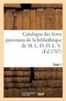 Guillaume-François Debure, Debure-g - Catalogue des livres provenans de