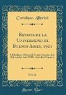 Coriolano Alberini - Revista de la Universidad de Buenos Aires, 1921, Vol. 46