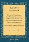 Karl Christ - Römische Feldzüge in der Pfalz Insbesondere die Befestigungsanlagen des Kaisers Valentinian Gegen die Alemannen