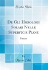 Muzio Oddi - De Gli Horologi Solari Nelle Superficie Piane
