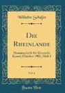 Wilhelm Schafer, Wilhelm Schäfer - Die Rheinlande, Vol. 2