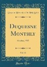 Duquesne University Of The Holy Spirit - Duquesne Monthly, Vol. 35