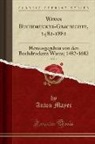 Anton Mayer - Wiens Buchdrucker-Geschichte, 1482-1882, Vol. 1