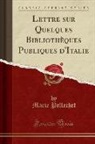 Marie Pellechet - Lettre sur Quelques Bibliothèques Publiques d'Italie (Classic Reprint)
