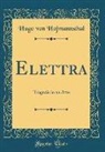 Hugo Von Hofmannsthal - Elettra