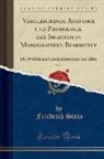 Friedrich Stein - Vergleichende Anatomie und Physiologie der Insecten in Monographien Bearbeitet, Vol. 1