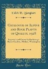 Edith H. Banghart - Catalogue of Alpine and Rock Plants of Quality, 1928