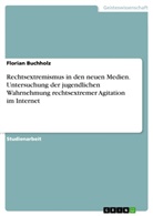 Florian Buchholz - Rechtsextremismus in den neuen Medien. Untersuchung der jugendlichen Wahrnehmung rechtsextremer Agitation im Internet