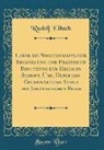 Rudolf Eibach - Ueber die Wissenschaftliche Behandlung und Praktische Benutzung der Heiligen Schrift, Und, Ueber den Gegenwärtigen Stand der Johanneischen Frage (Classic Reprint)