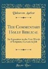 Unknown Author - The Commentary Holly Biblical
