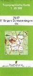 Topographische Karte Baden-Württemberg Villingen-Schwenningen, Ost