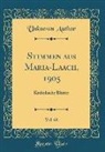 Unknown Author - Stimmen aus Maria-Laach, 1905, Vol. 68