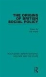 Pat Thane, Pat Thane - Origins of British Social Policy