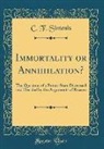 C. F. Sintenis - Immortality or Annihilation?