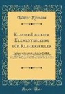 Walter Niemann - Klavier-Lexikon; Elementarlehre für Klavierspieler