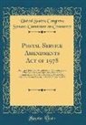 United States Congress Senat Commerce - Postal Service Amendments Act of 1978