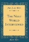 Mrs. S. G. Horn - The Next World Interviewed (Classic Reprint)