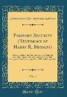 Committee On Un-American Activities - Passport Security (Testimony of Harry R. Bridges), Vol. 1