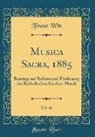 Franz Witt - Musica Sacra, 1885, Vol. 18