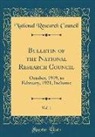 National Research Council - Bulletin of the National Research Council, Vol. 1