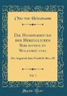 Otto von Heinemann - Die Handschriften der Herzoglichen Bibliothek zu Wolfenbüttel, Vol. 2