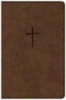 Holman Bible Staff - NKJV Compact Bible, Value Edition Brown Leathertouch