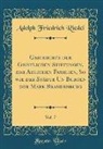 Adolph Friedrich Riedel - Geschichte der Geistlichen Stiftungen, der Adlichen Familien, So wie der Städte Un Burgen der Mark Brandenburg, Vol. 7 (Classic Reprint)