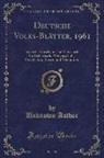 Unknown Author - Deutsche Volks-Blätter, 1961, Vol. 1