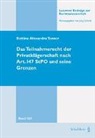 Bettina Tanner, Bettina Alexandra Tanner - Das Teilnahmerecht der Privatklägerschaft nach Art. 147 StPO und seine Grenzen