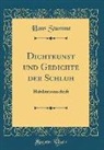 Hans Stumme - Dichtkunst und Gedichte der Schluh