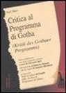 Karl Marx, G. Sgrò - Critica del programma di Gotha. Testo tedesco a fronte