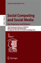 Gabriel Meiselwitz, Gabriele Meiselwitz - Social Computing and Social Media. User Experience and Behavior