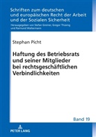 Stephan Picht, Stefan Greiner - Haftung des Betriebsrats und seiner Mitglieder bei rechtsgeschäftlichen Verbindlichkeiten