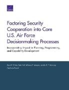 Beth Grill, Jefferson P Marquis, Jefferson P. Marquis, Jennifer D P Moroney, Stephanie Pezard, David E (Tufts University School of Medicine Thaler... - Factoring Security Cooperation Into Core U.S. Air Force Decisionmaking Processes
