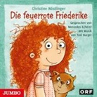 Christine Nöstlinger, Mercedes Echerer - Die feuerrote Frederike, 1 Audio-CD (Hörbuch)