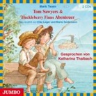 Mark Twain, Katharina Thalbach - Tom Sawyers & Huckleberry Finns Abenteuer, 2 Audio-CDs (Hörbuch)