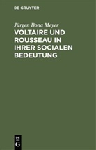 J¿rgen Bona Meyer, Jürgen Bona Meyer - Voltaire und Rousseau in ihrer socialen Bedeutung