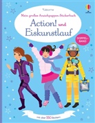 Fiona Watt, Stella Baggott, Steven Wood - Mein großes Anziehpuppen-Stickerbuch: Action! und Eiskunstlauf