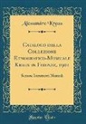 Alessandro Kraus - Catalogo della Collezione Etnografico-Musicale Kraus in Firenze, 1901