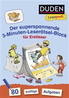 Susanna Moll - Duden Leseprofi - Der superspannende 3-Minuten-Leserätsel-Block für Erstleser
