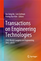 Sio-Iong Ao, Le Gelman, Len Gelman, Haeng Kon Kim, Haeng Kon Kim - Transactions on Engineering Technologies