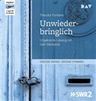 Theodor Fontane, Gert Westphal - Unwiederbringlich, 1 Audio-CD, 1 MP3 (Livre audio)