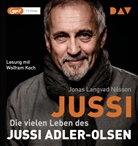 Jonas Langvad Nilsson, Wolfram Koch - Jussi. Die vielen Leben des Jussi Adler-Olsen, 1 Audio-CD, 1 MP3 (Audio book)