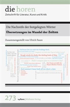 Ulric Faure, Ulrich Faure, Krätzer, Jürgen Krätzer - die horen - .272: Die Nachreife der festgelegten Wörter