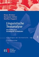 Klaus Brinker, Klaus (Prof. Dr. Brinker, Klaus (Prof. Dr.) Brinker, Hermann Cölfen, Hermann (Prof D Cölfen, Steffen Pappert - Linguistische Textanalyse